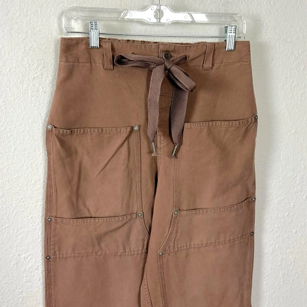 Free People Hayden Pull On Pants in Brownie Size XS NEW Cargo Bohemian Neutral